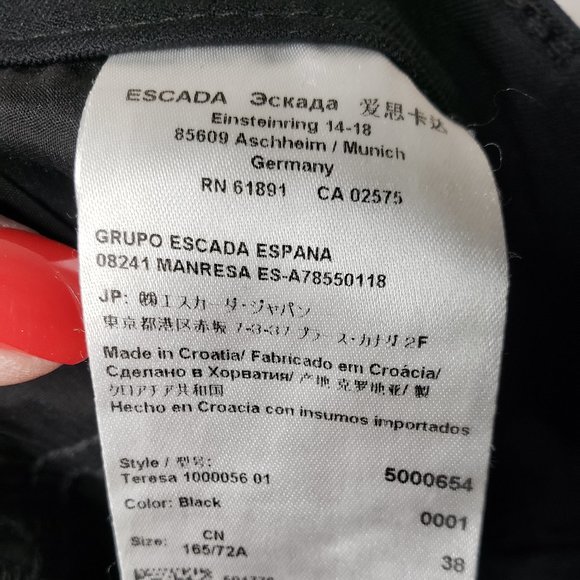 Escada Teresa Black Career Pants - Picture 9 of 14